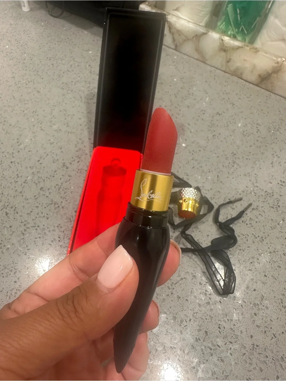 Christian Louboutin Velvet Matte Lipstick - Deep Red (Epic Brunette 318M)